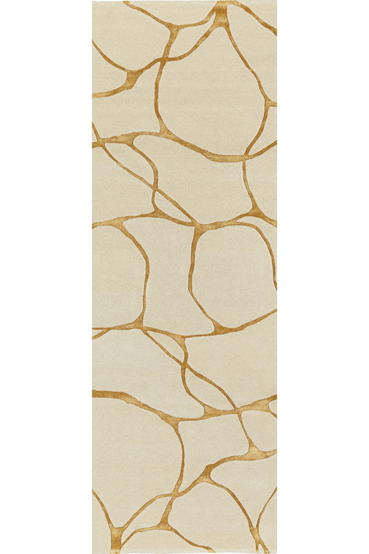 toulemonde-bochart-ambre-tapis-runner-naturel-blanc-et-or-80x240 image 1