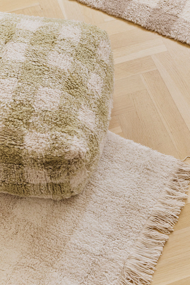 lorena-canals-vichy-matcha-pouf-moelleux-carreaux image 3