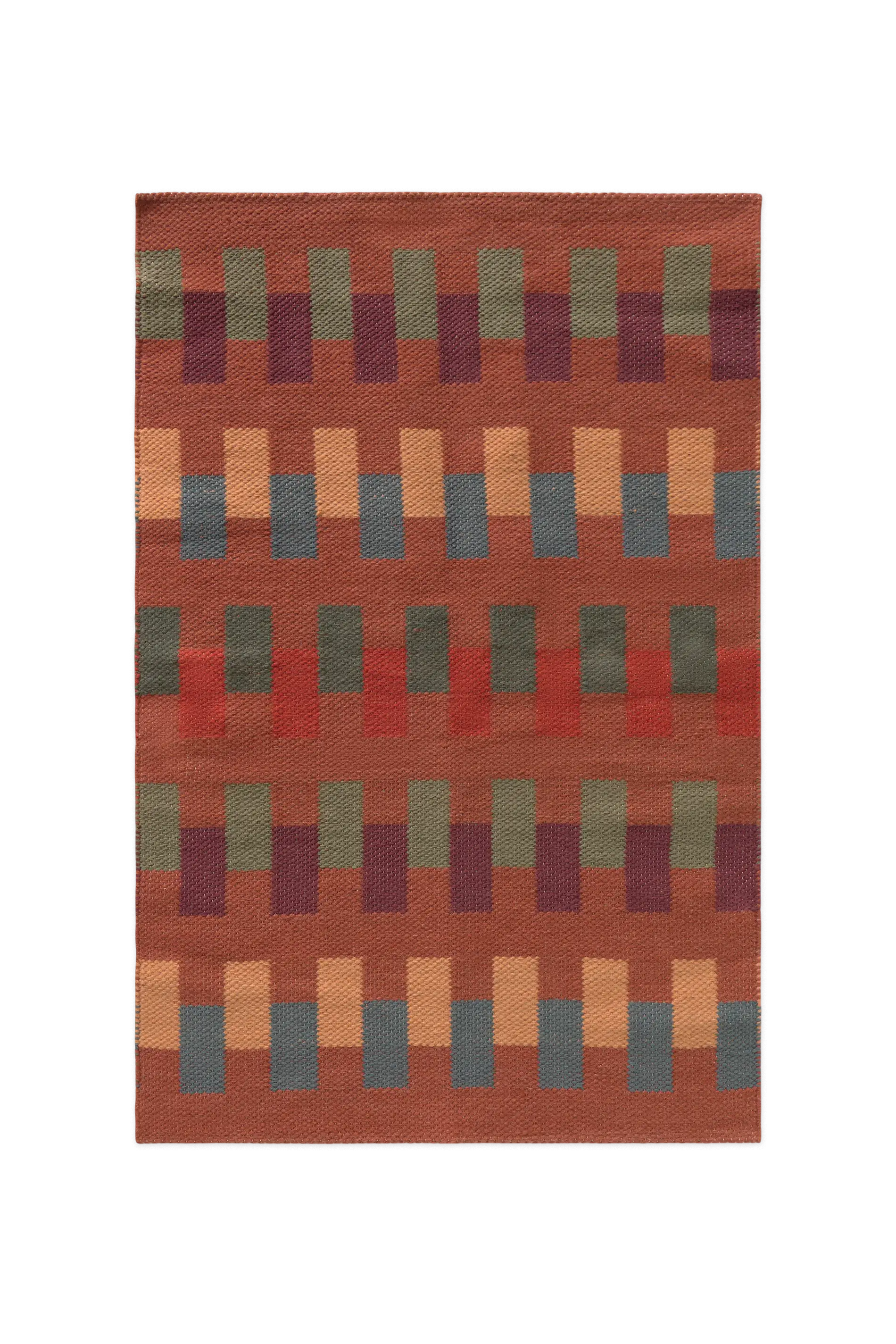 lorena-canals-tapis-handloom-intersecting-sienna-tapis-laine-et-coton image 1