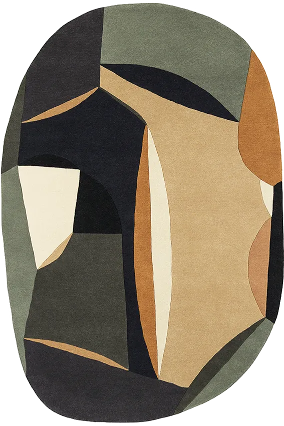 toulemonde-bochart-polia-shape-automne-tapis-laine-tuft-main image 1