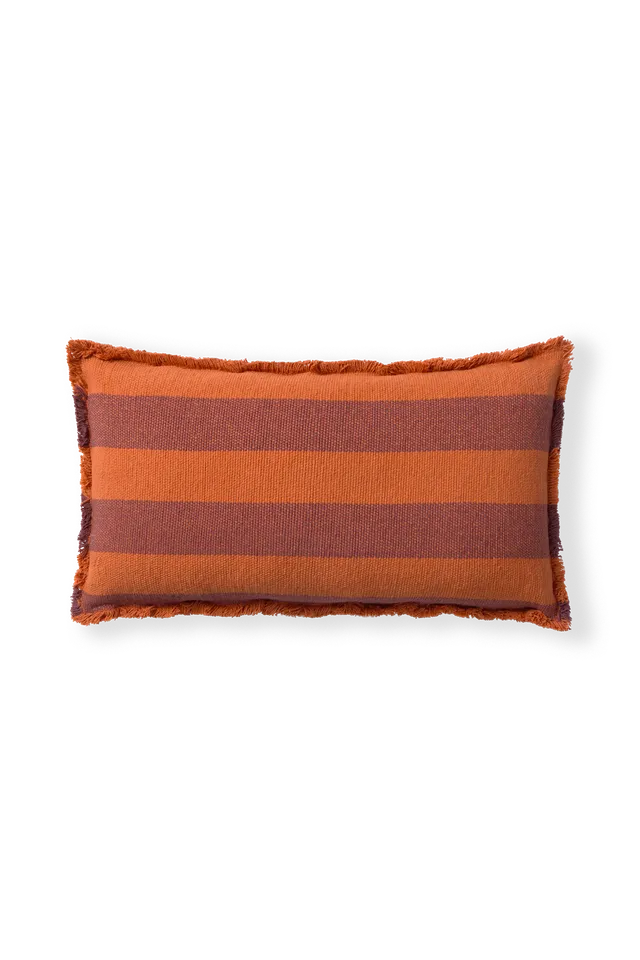 lorena-canals-lines-terracota-coussin-rectangulaire image 1