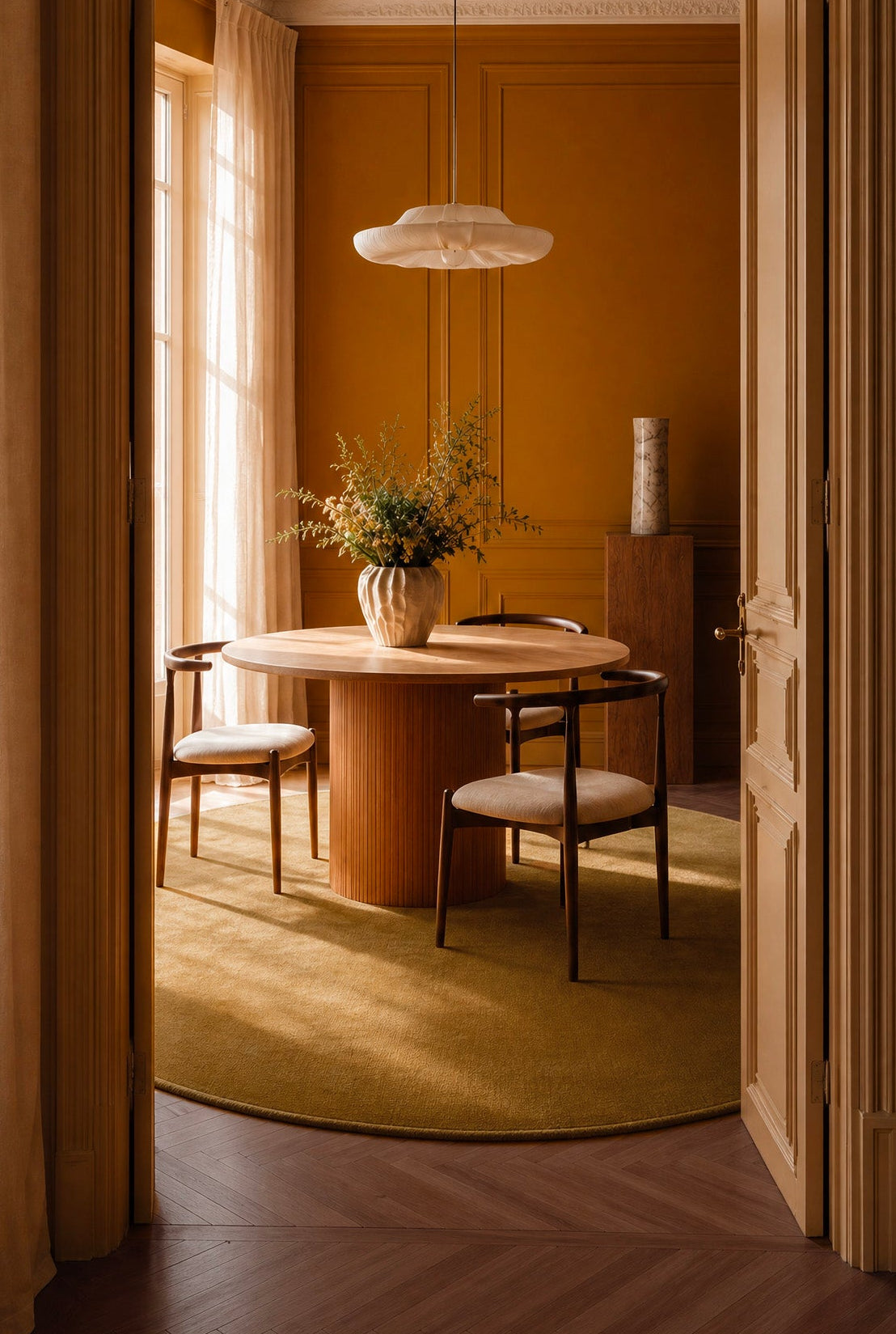 toulemonde-bochart-signature-ocre-tapis-en-laine image 2