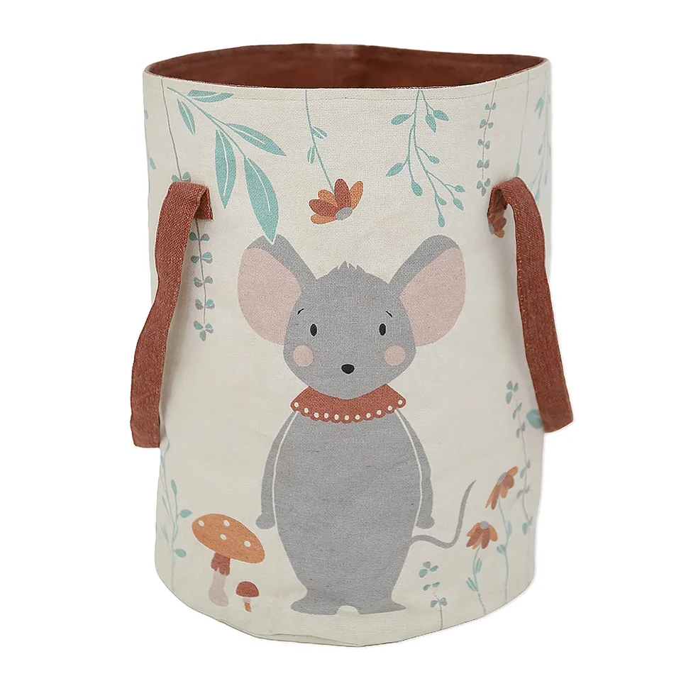 nattiot-poly-panier-de-rangement-chambre-enfant-coton image 1