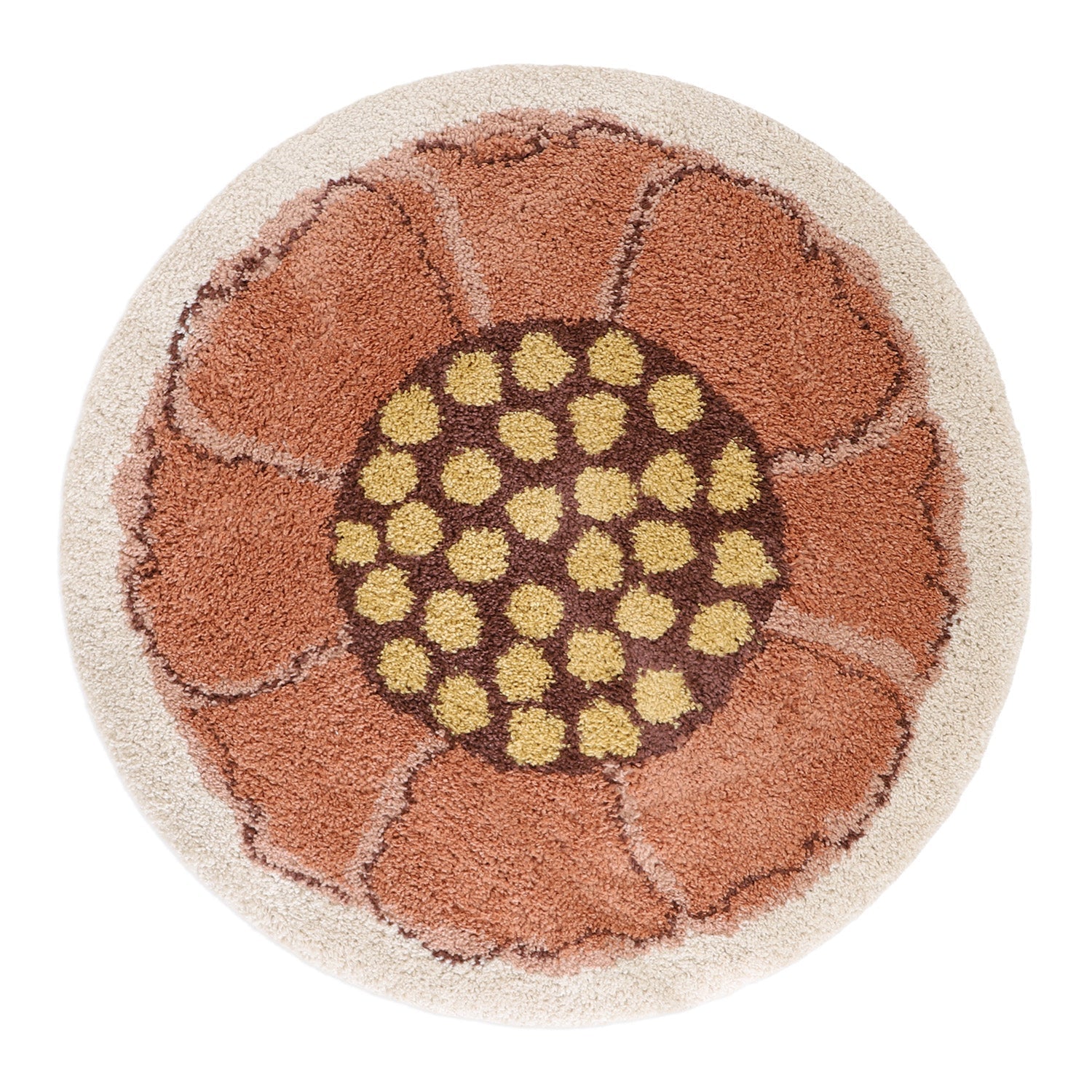 nattiot-bohemian-flora-tapis-enfant-rond-fleur-poils-longs image 1