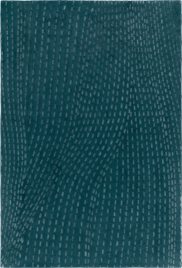 toulemonde-bochart-kantha-vert-meraude-tapis-laine-et-tencel image 1