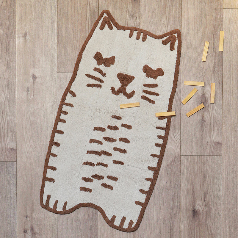 nattiot-little-charlie-tapis-chambre-enfant-coton-lavable-petit-chat image 6