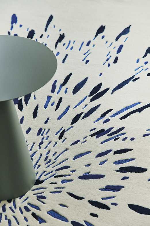 toulemonde-bochart-paint-ovale-tapis-ovale-bleu-en-laine-et-viscose-200x300 image 3