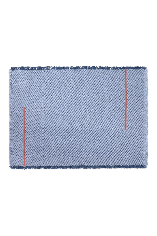 lorena-canals-vertical-anil-blue-set-de-2-sets-de-table-en-coton image 1
