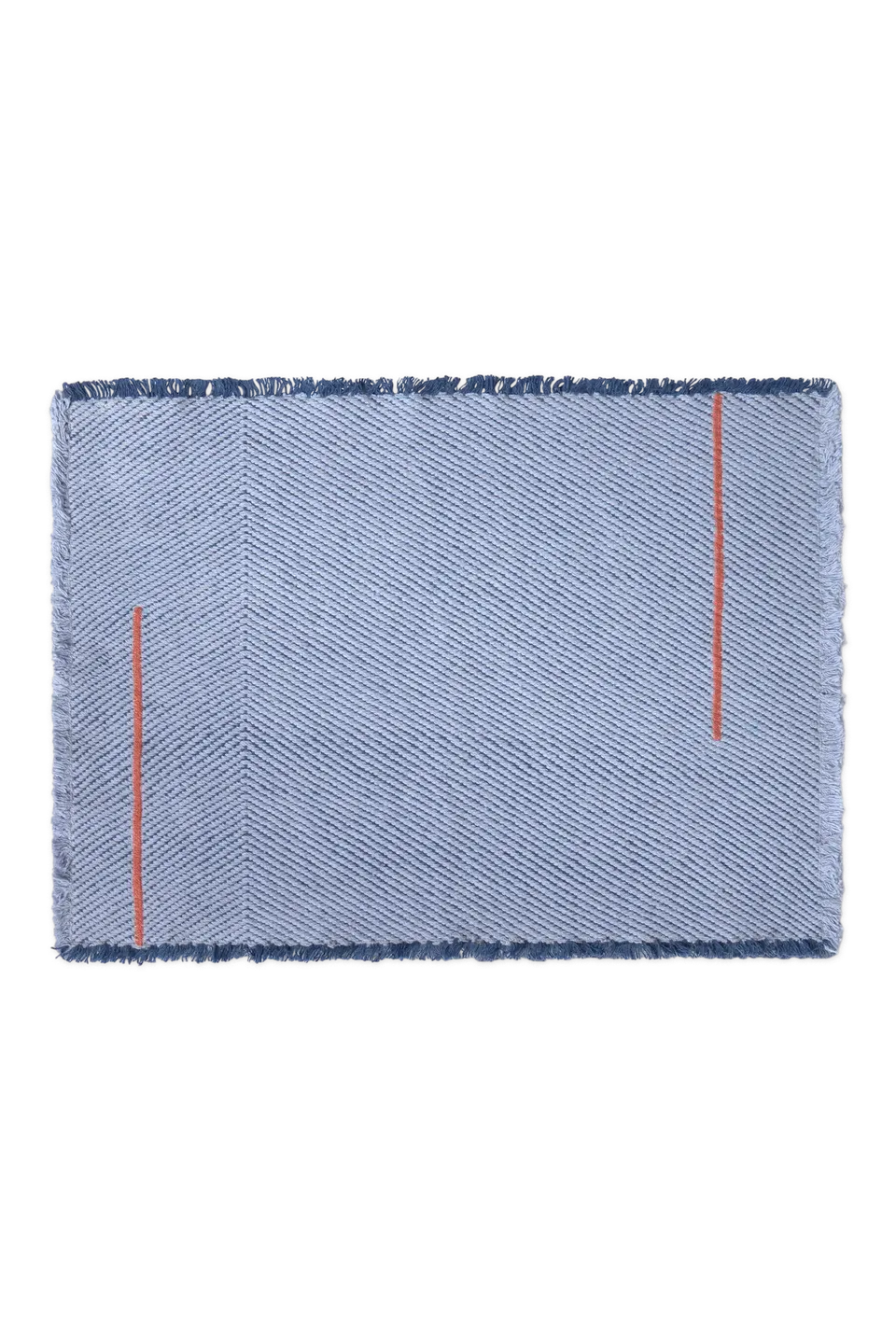 lorena-canals-vertical-anil-blue-set-de-2-sets-de-table-en-coton image 1