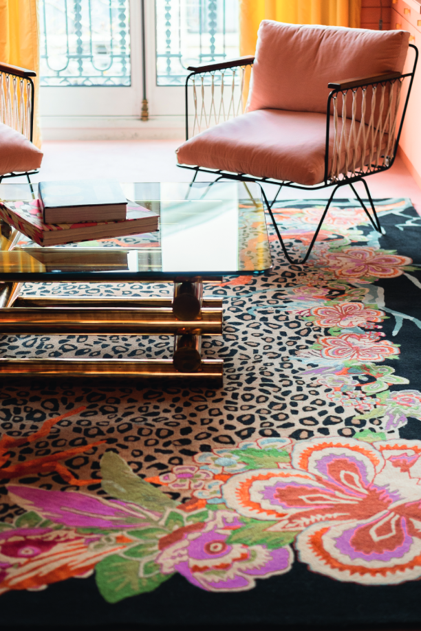 toulemonde-bochart-jungle-forest-tapis-motif-jungle-soie-et-laine image 4