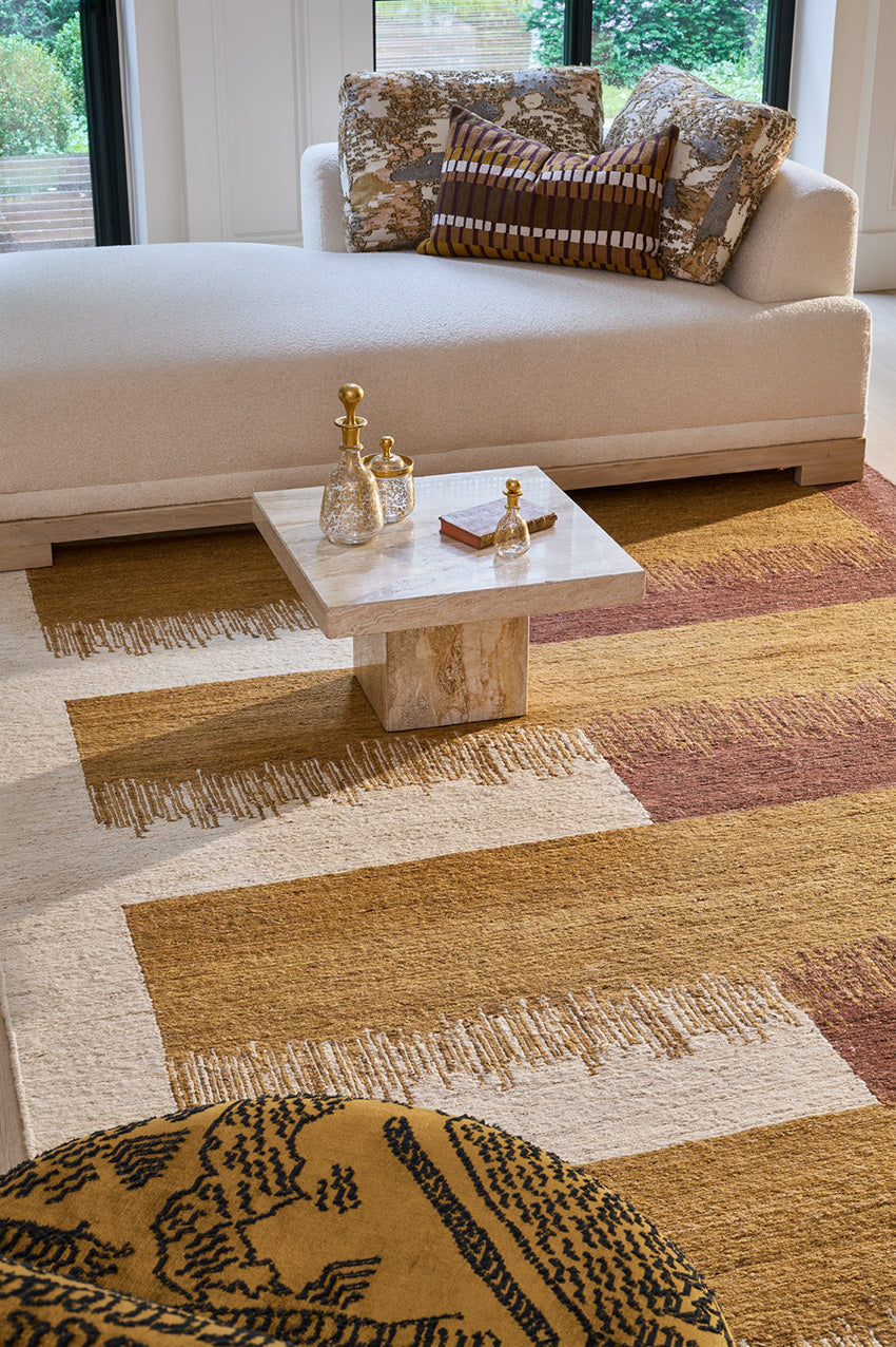 toulemonde-bochart-cala-tapis-ocre-en-jute-nou-main-soumak image 3