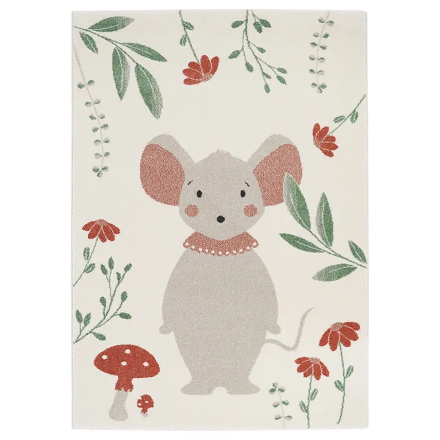 nattiot-poly-petite-souris-tapis-enfant-rectangulaire image 1