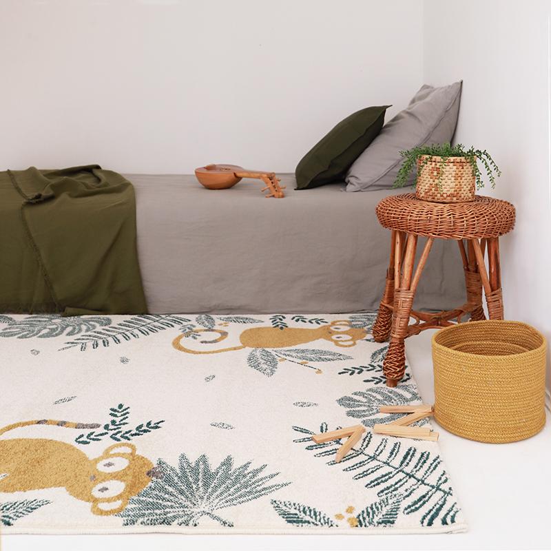 nattiot-monkey-paradise-miel-m-tapis-enfant-petits-singes-polypropyl-ne image 2