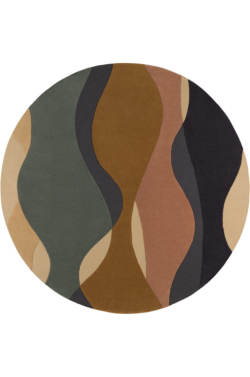 toulemonde-bochart-oc-ane-multicolore-tapis-rond-en-laine-tuft-main image 1