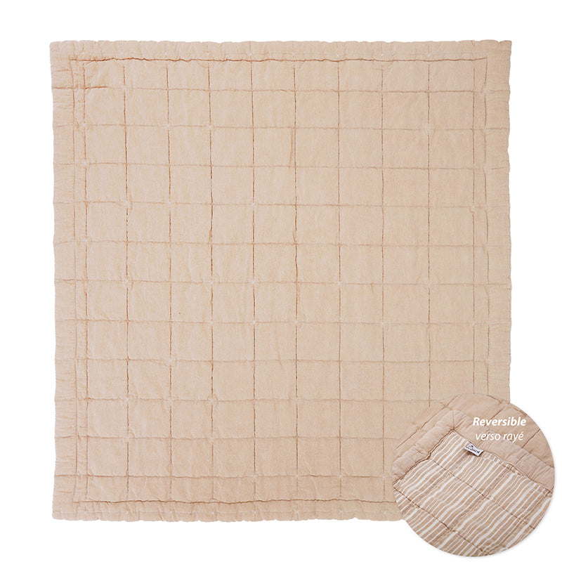 nattiot-anna-terracotta-couverture-b-b-coton-lav-r-versible image 1