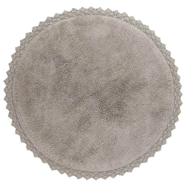 nattiot-perla-gris-tapis-rond-coton-lavable-finition-crochet image 1