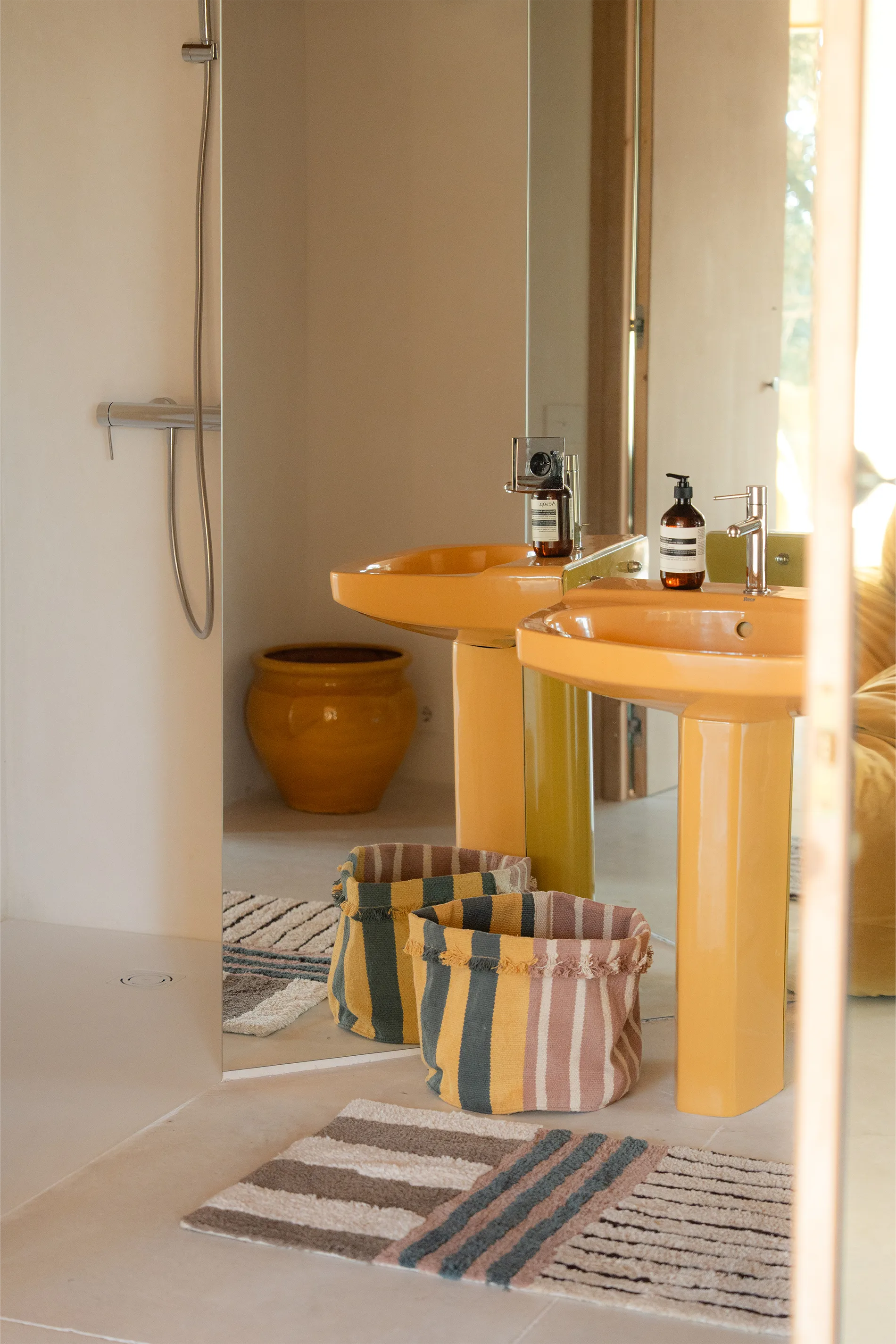 lorena-canals-panier-haut-terrazo-grand-panier-rangement-coton image 2