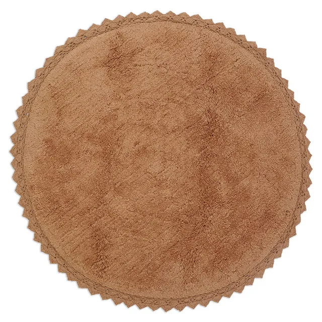 nattiot-perla-toffee-tapis-rond-coton-lavable-crochet image 1