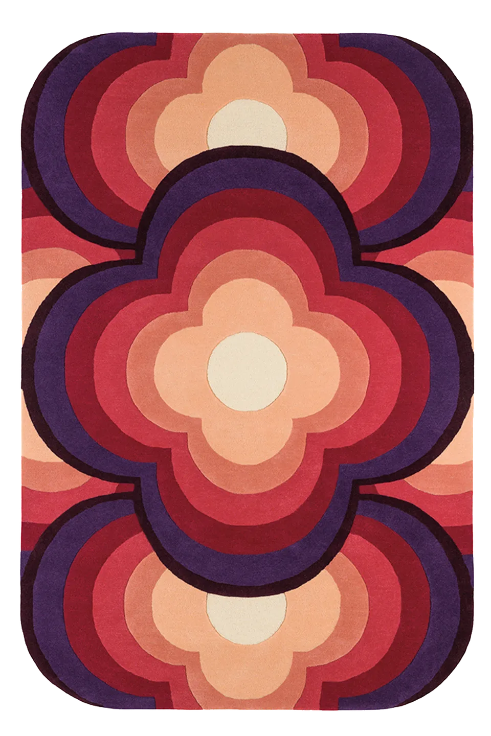 toulemonde-bochart-flower-power-tapis-fushia-laine-200x300-cm image 1