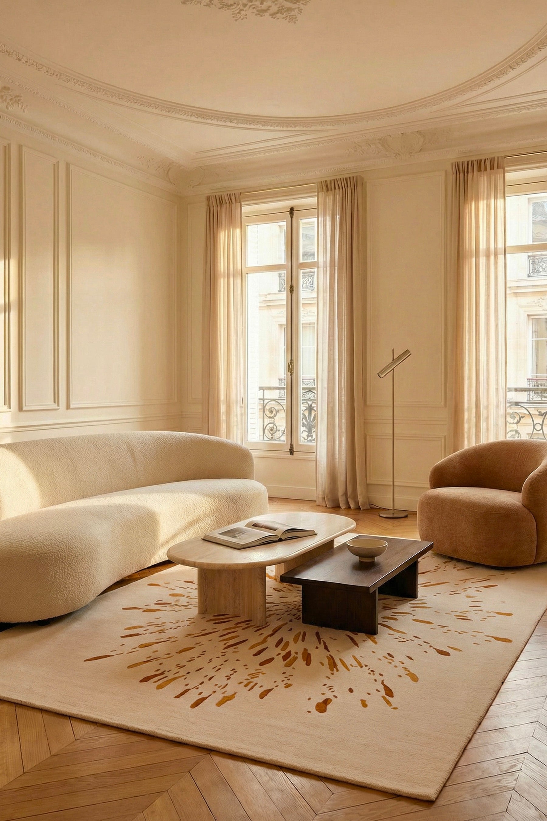 toulemonde-bochart-paint-ocre-beige-tapis-tuft-main image 4