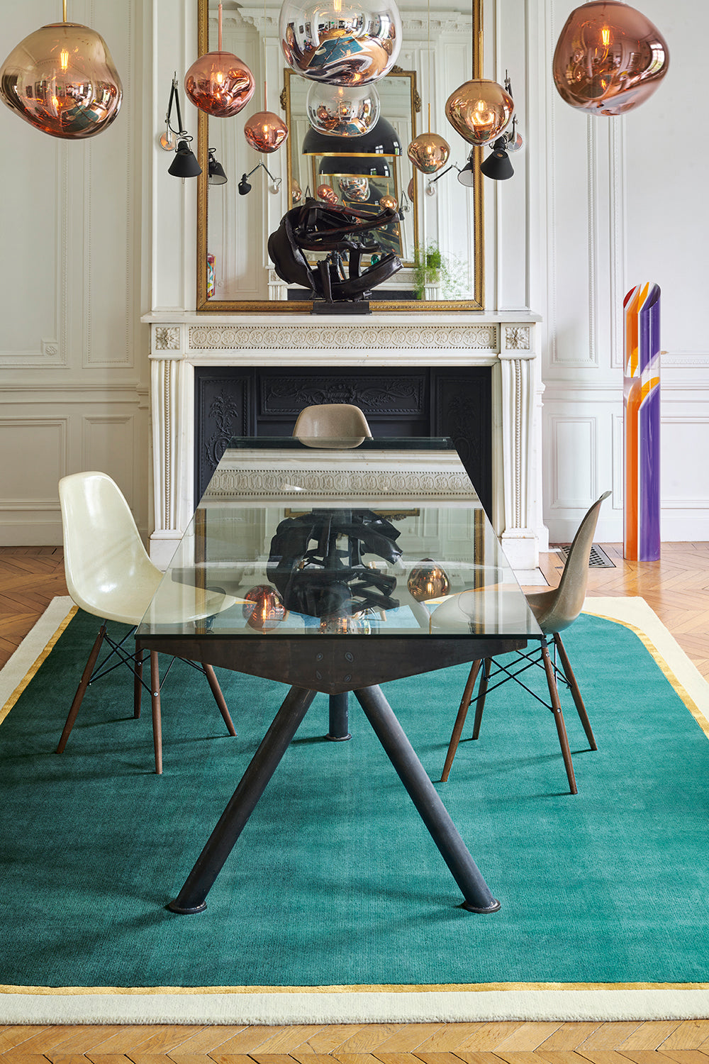 toulemonde-bochart-persia-tapis-vert-meraude-en-laine-et-soie-v-g-tale image 2