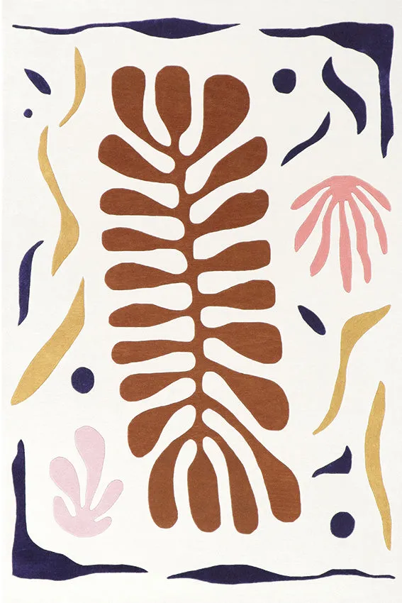 toulemonde-bochart-corail-tapis-laine-ocre-tuft-main image 1