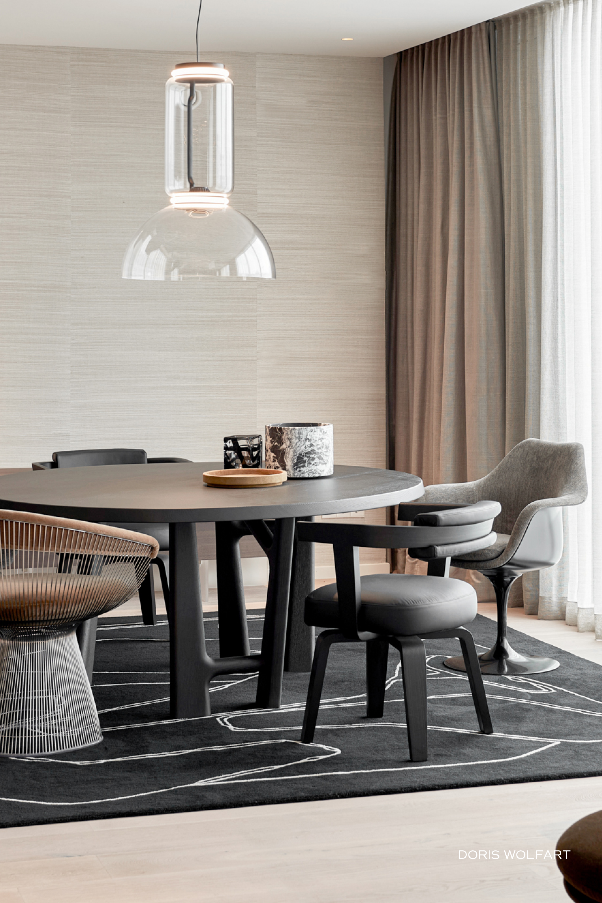 toulemonde-bochart-amalgame-noir-tapis-laine-et-viscose-tuft-main image 3