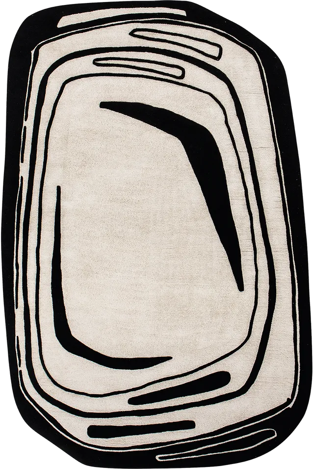toulemonde-bochart-fragment-tapis-noir-et-blanc-200x300-250x350-laine-et-viscose image 1