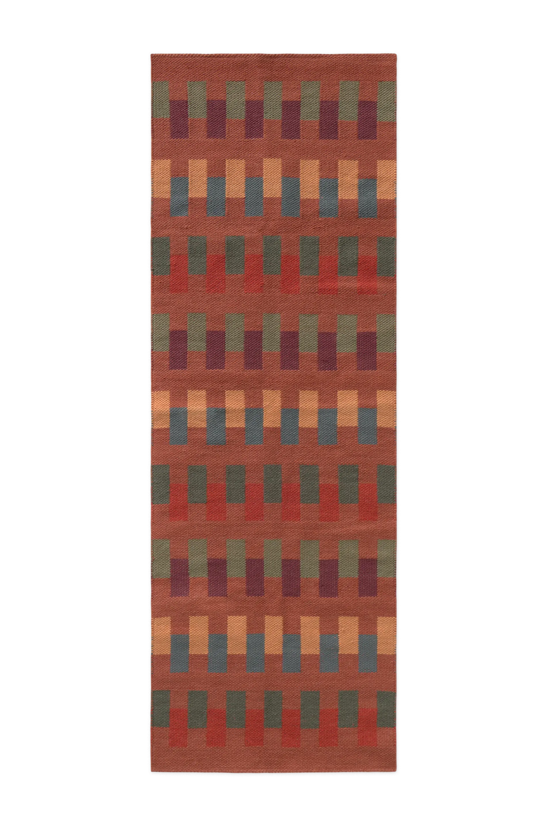 lorena-canals-intersecting-sienna-tapis-de-couloir-handloom image 1