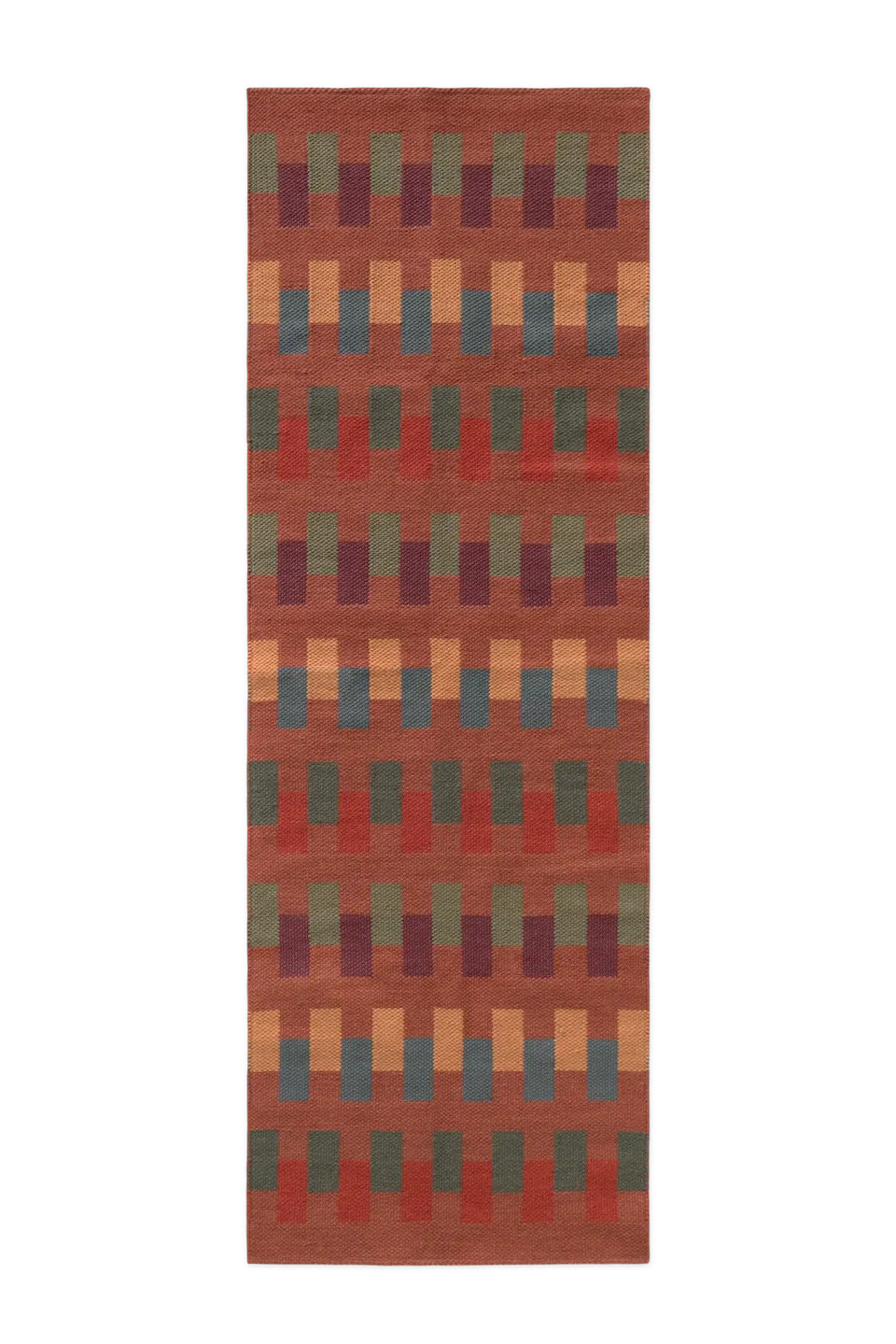 lorena-canals-intersecting-sienna-tapis-de-couloir-handloom image 1