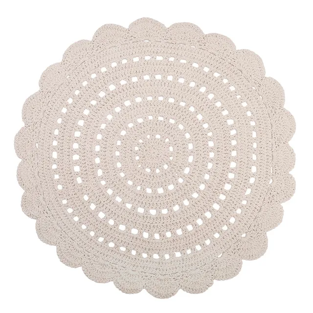 nattiot-alma-cru-tapis-chambre-enfant-rond-crochet-coton image 1