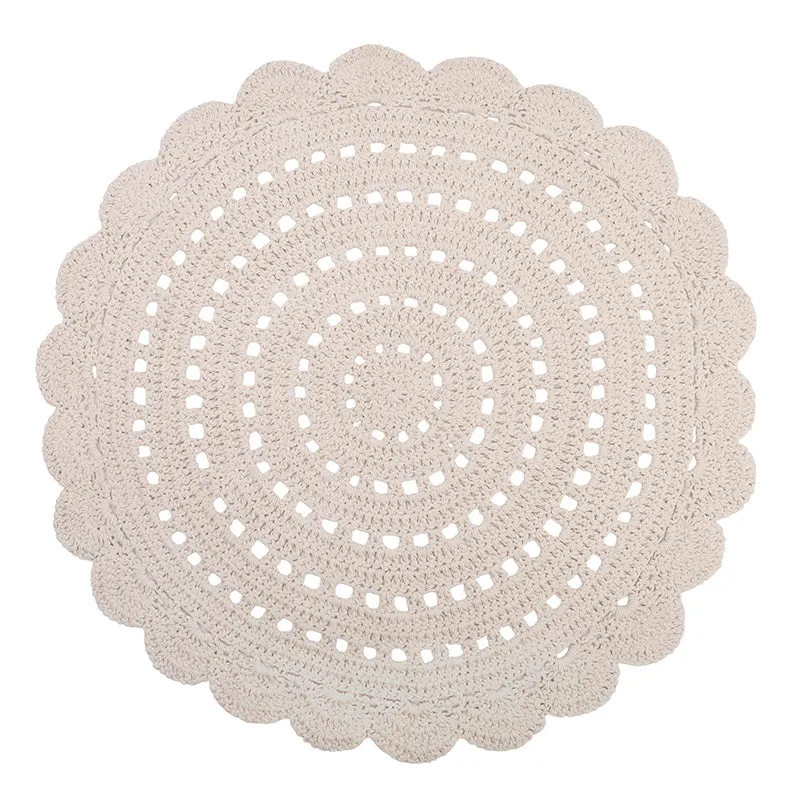 nattiot-alma-cru-tapis-chambre-enfant-rond-crochet-coton image 1