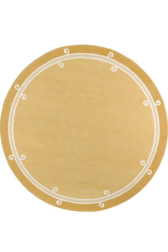 toulemonde-bochart-syracuse-rond-tapis-jaune-laine-230 image 1