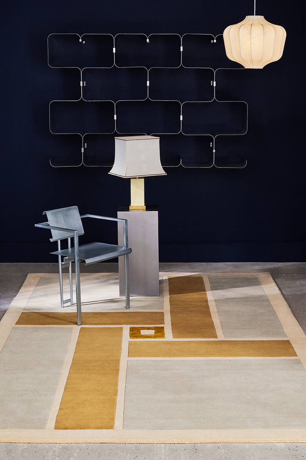 toulemonde-bochart-tapis-vintage-beige-italien-70-s-laine-et-viscose image 3