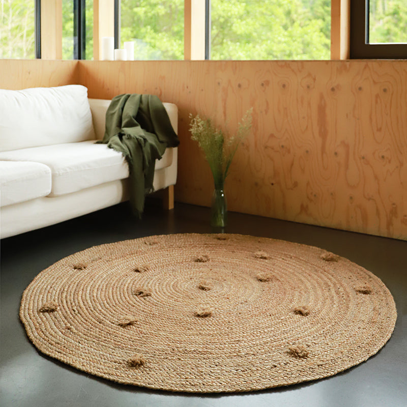 nattiot-siska-tapis-rond-jute-avec-pompons image 2