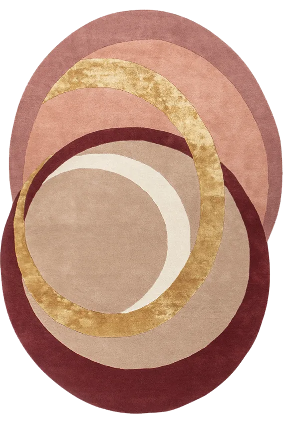 toulemonde-bochart-alliances-poudre-tapis-rose-en-laine-et-viscose image 1