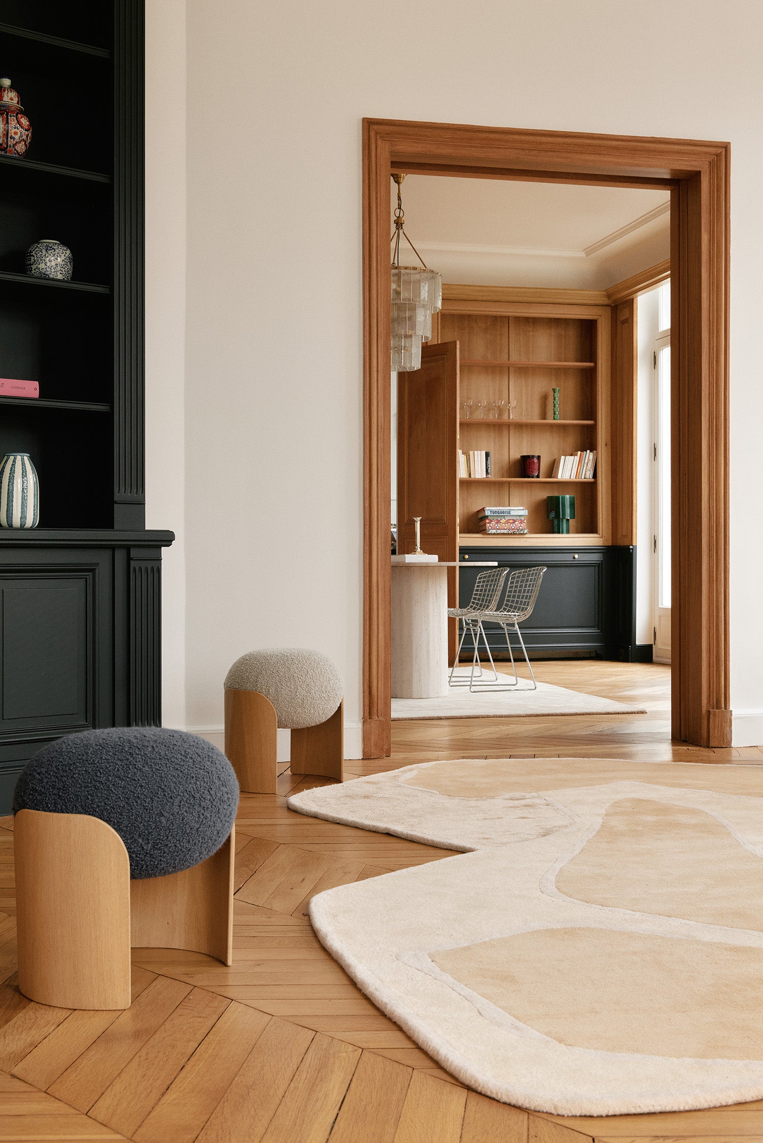 toulemonde-bochart-muse-tapis-beige-laine-et-viscose-tuft-main image 3