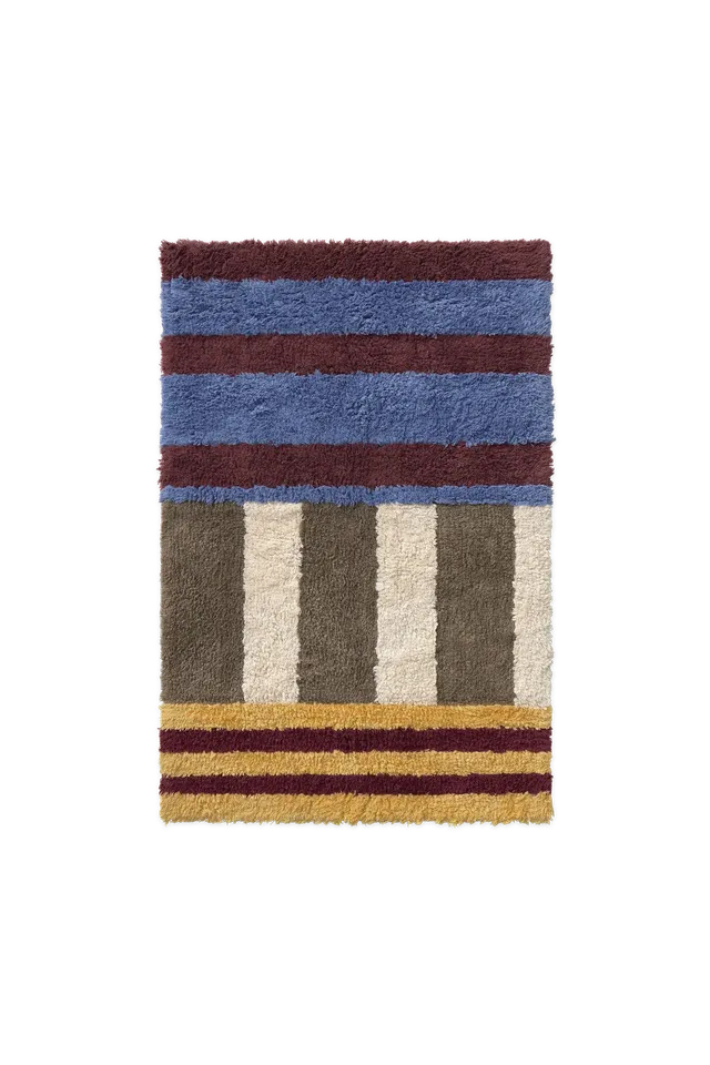 lorena-canals-color-on-indigo-blue-tapis-de-bain-lavable-ray image 1