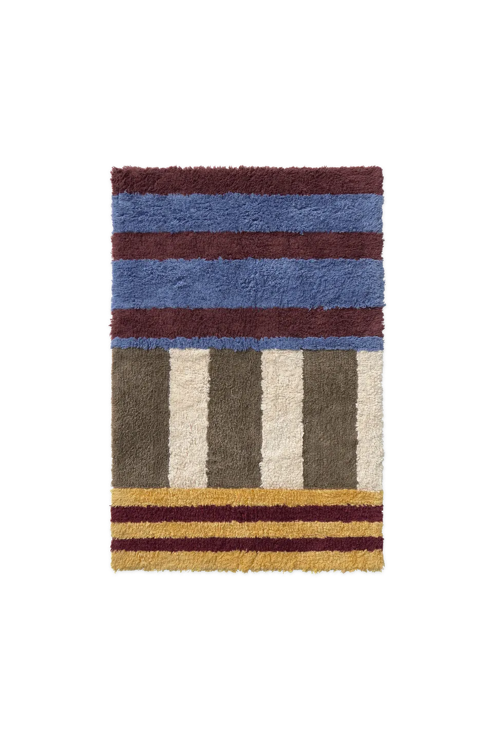 lorena-canals-color-on-indigo-blue-tapis-de-bain-lavable-ray image 1