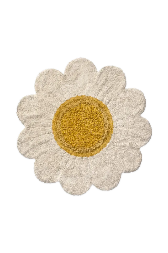 lorena-canals-tapis-lavable-white-daisy-fleur-marguerite image 1