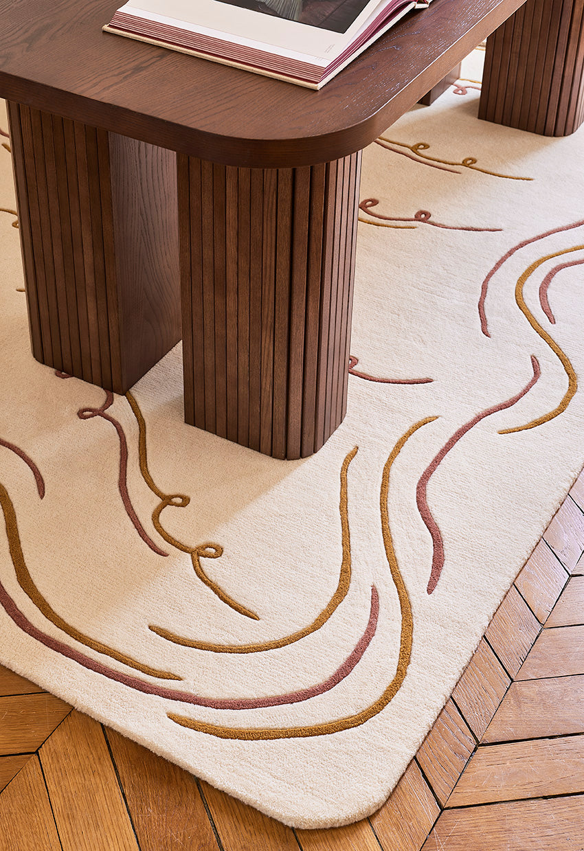 toulemonde-bochart-nazar-cru-brique-tapis-en-laine-tuft-main image 6