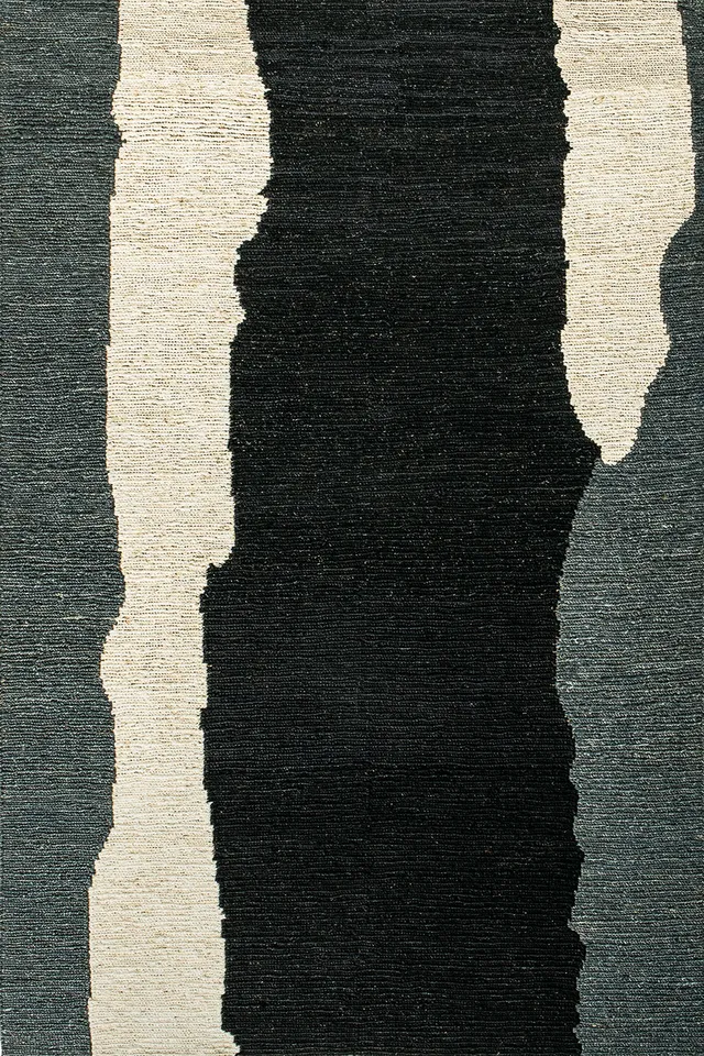 toulemonde-bochart-clair-obscur-tapis-noir-et-blanc-en-chanvre-nou-main image 1