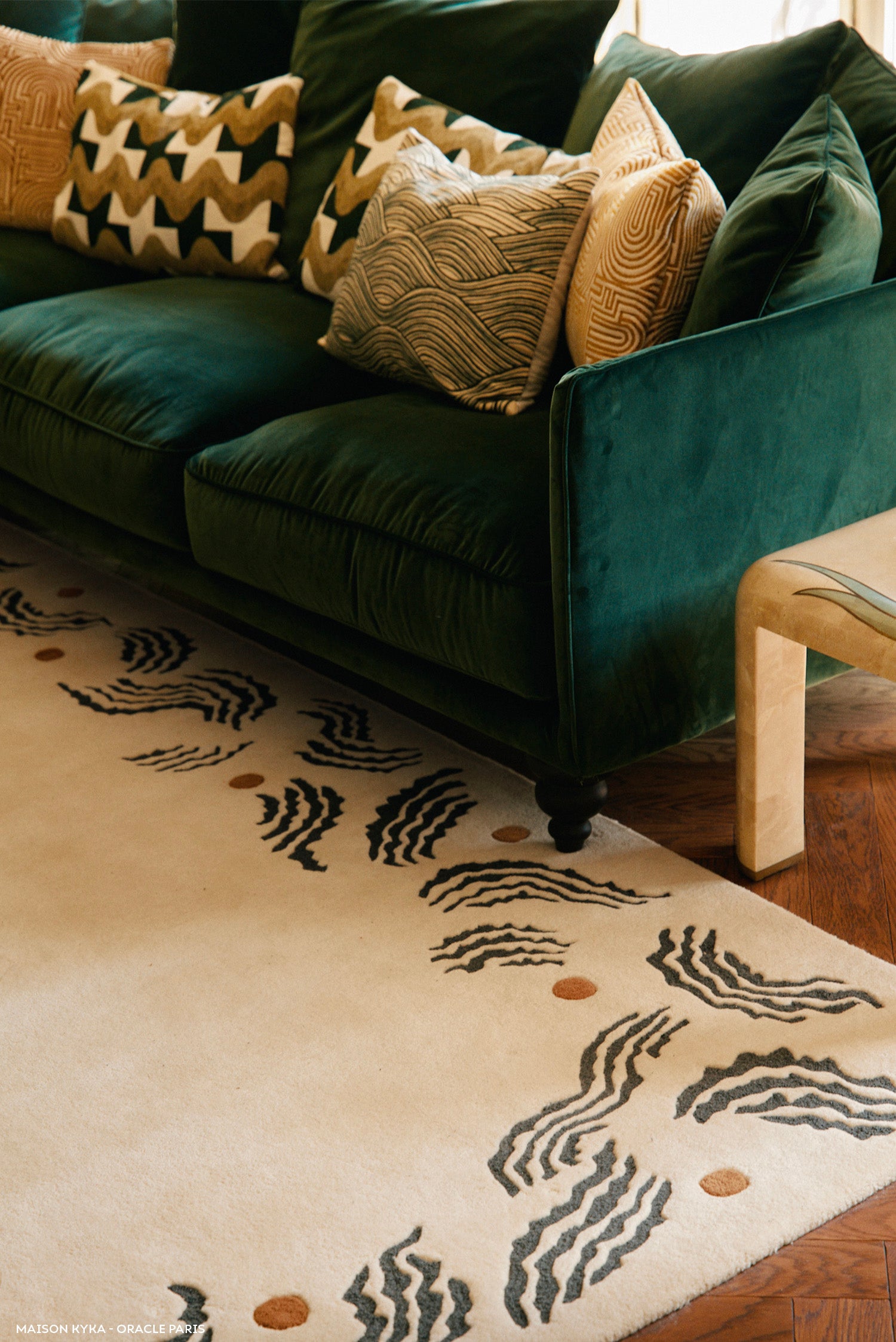 toulemonde-bochart-esterel-cru-tapis-laine-tuft-main image 3