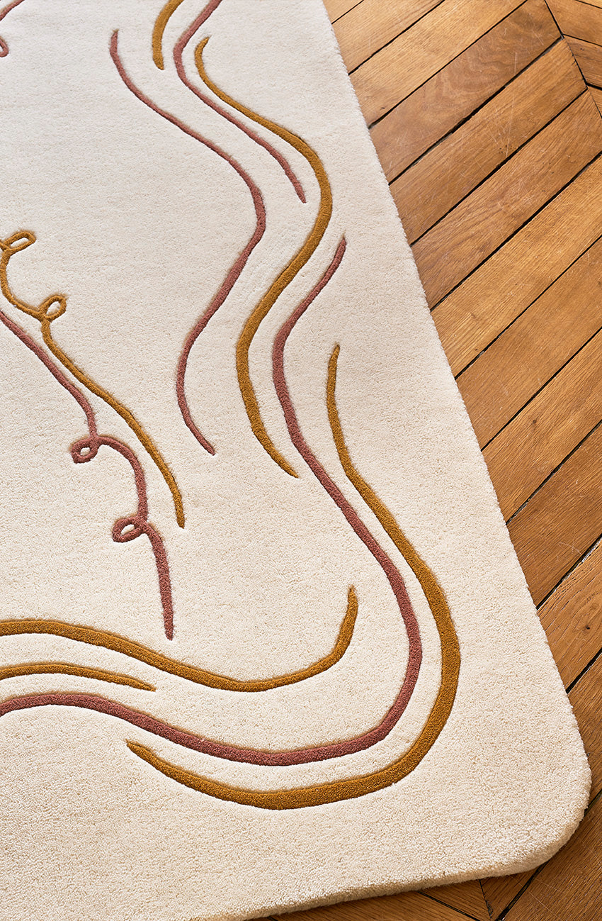 toulemonde-bochart-nazar-cru-brique-tapis-en-laine-tuft-main image 5