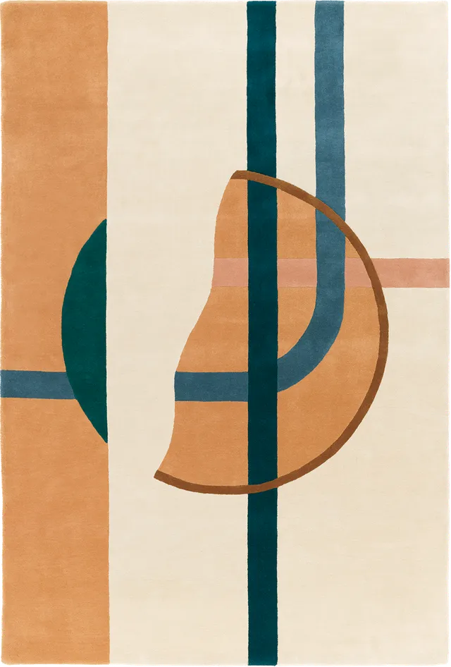 toulemonde-bochart-tacubaya-cr-me-tapis-multicolore-en-laine-tuft-main-florence- image 1