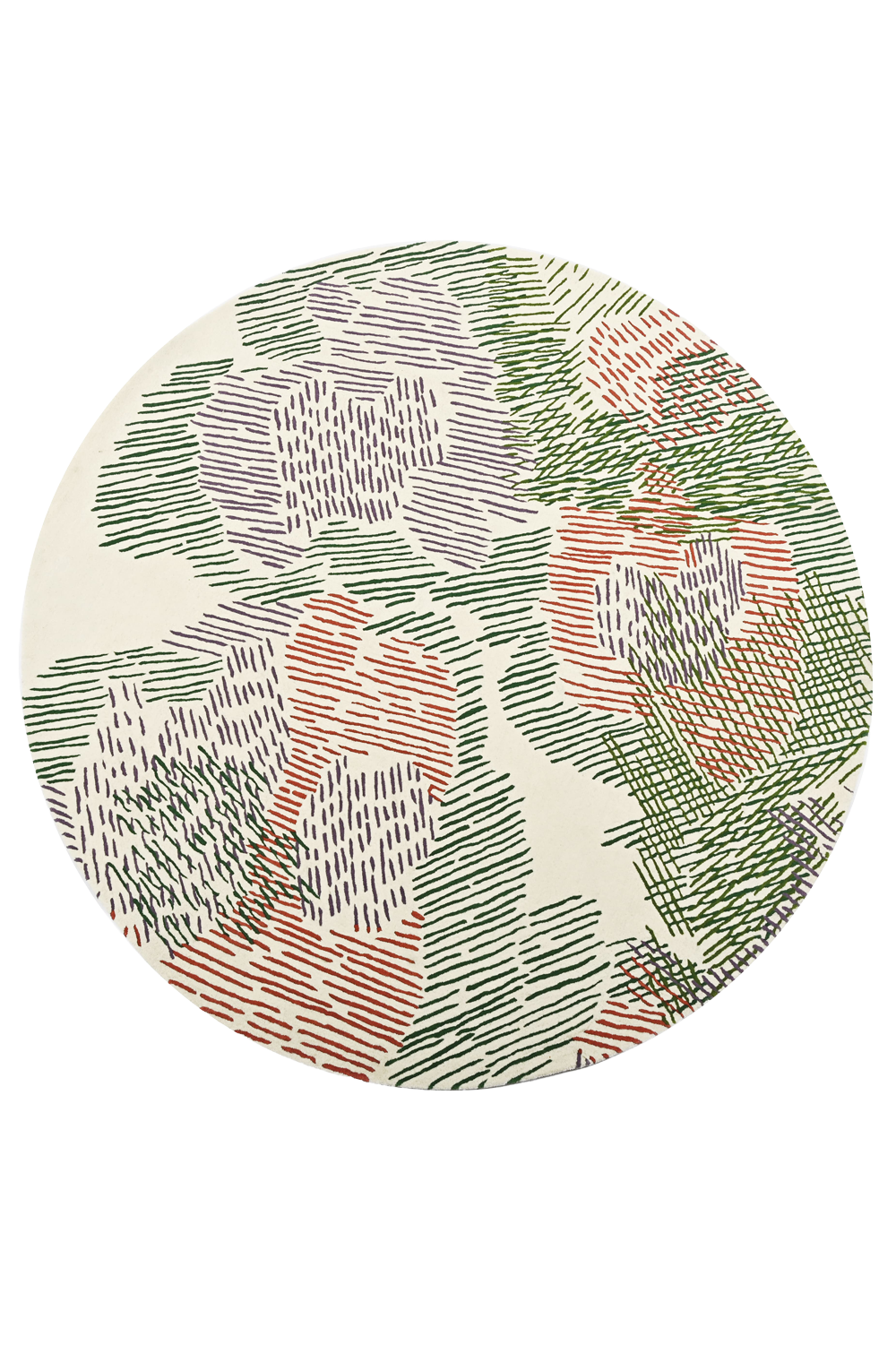 toulemonde-bochart-paysage-printemps-tapis-rond-multicolore-laine image 1