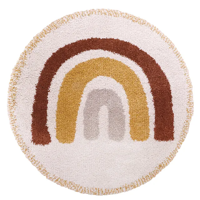 nattiot-bohemian-rainbow-tapis-enfant-arc-en-ciel-rond image 1