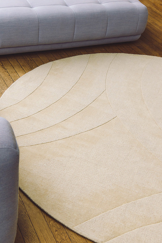 toulemonde-bochart-volute-rond-tapis-rond-beige-en-laine-boucl-e-tiss-main image 3