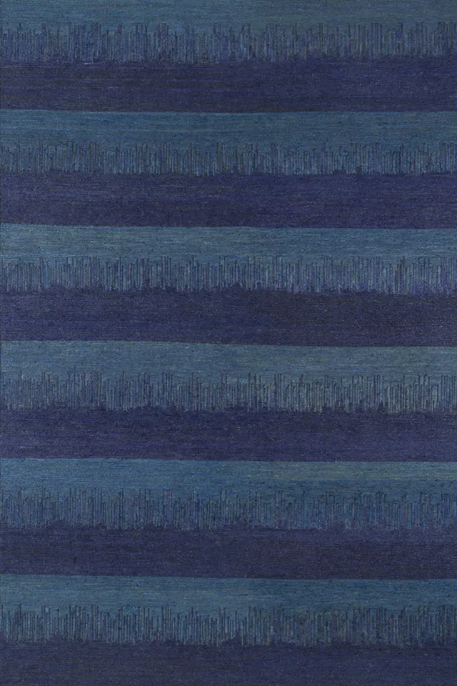toulemonde-bochart-almonia-tapis-bleu-et-dor-jute-nou-main image 1