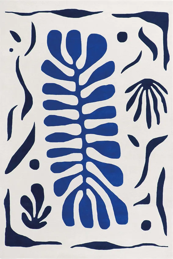toulemonde-bochart-corail-bleu-tapis-laine-nz-tuft-main-g-raldine-prieur image 1